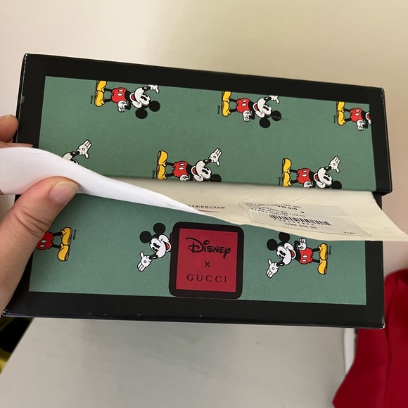 NIB Gucci Men’s Mickey Mouse GG Supreme Slip On Loafer Shoe Size 9G US 9.5. - Picture 13 of 14